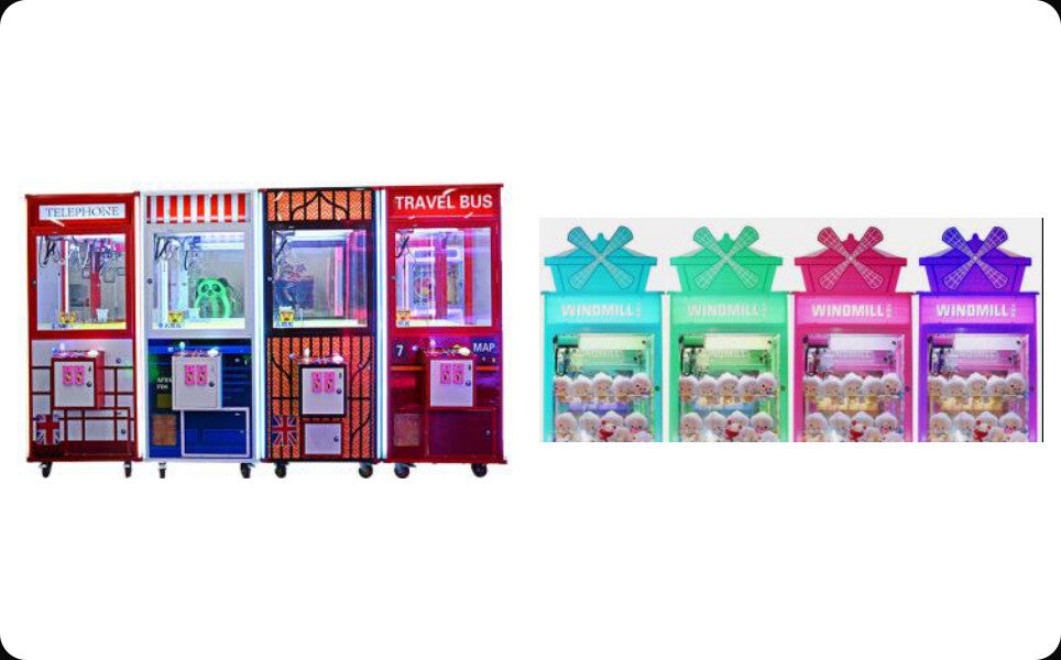 31" Claw Machine- Telephone/Travel Bus Style arcade equipment product image