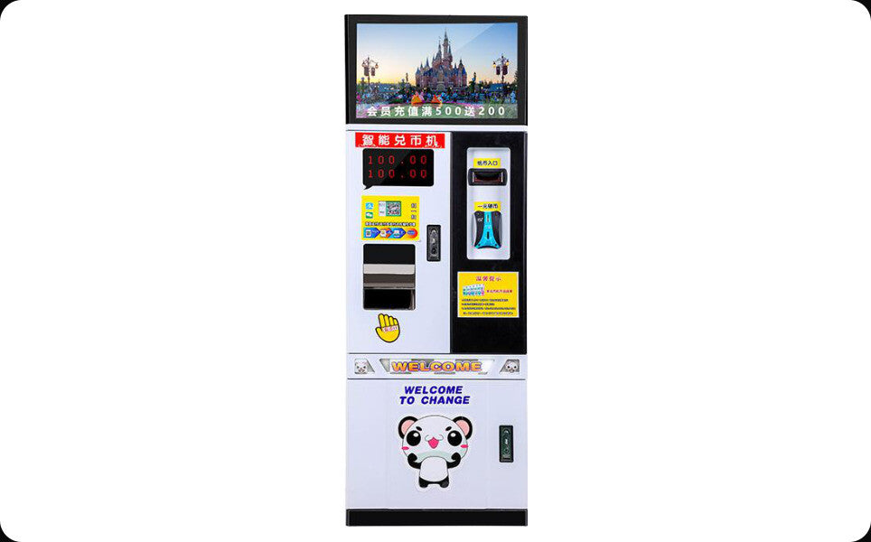 Token Dispenser With LCD for advertisement - Style 2 arcade equipment product image