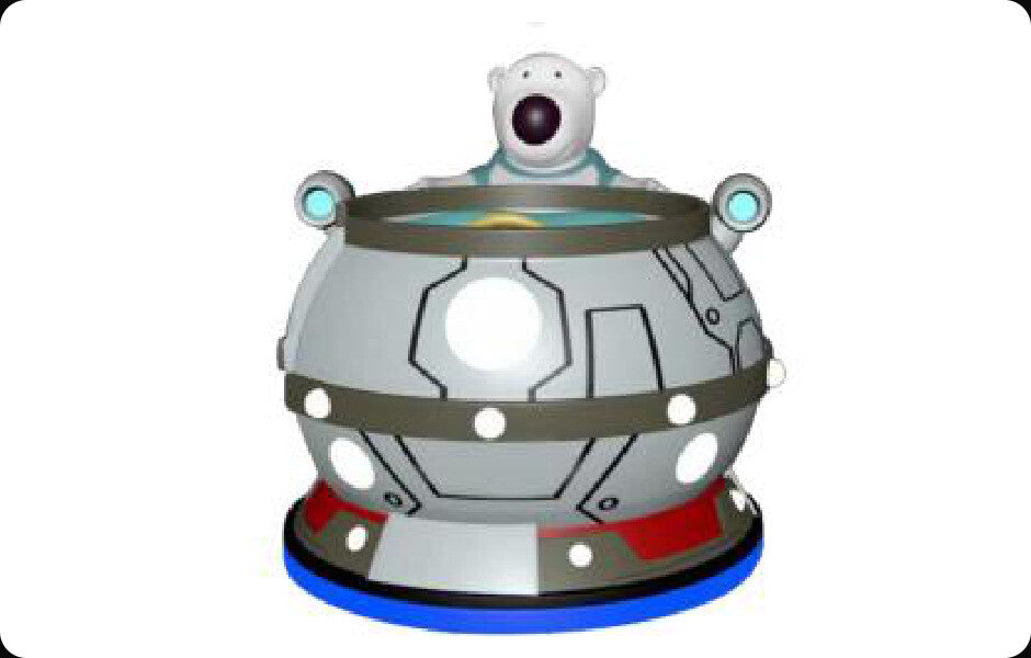 Bear Cup (White) arcade equipment product image