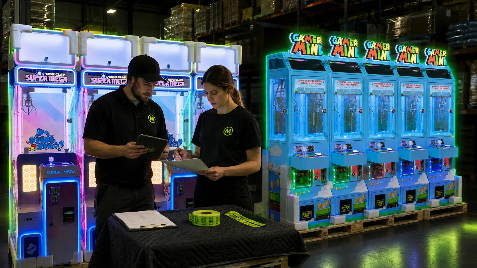 Bulk-order fulfillment scene