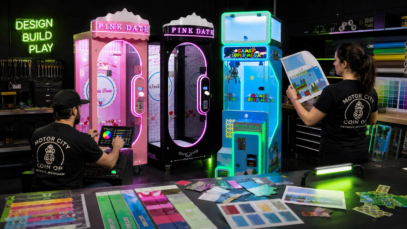 Machine customization scene