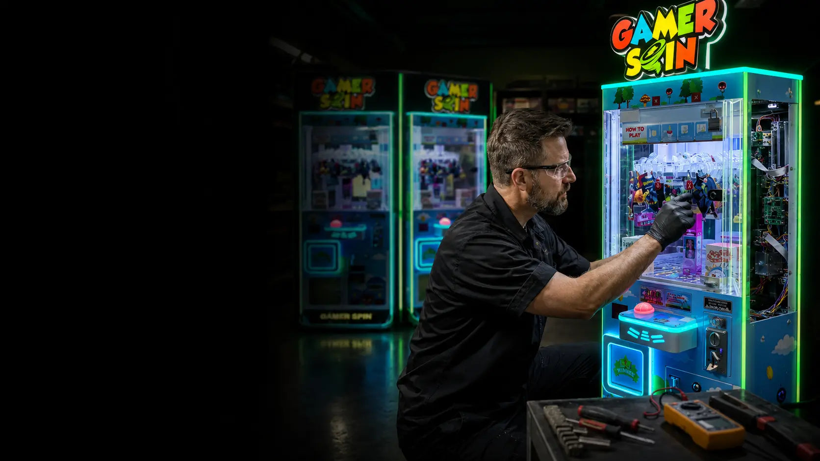 Gamer Spin repair scene