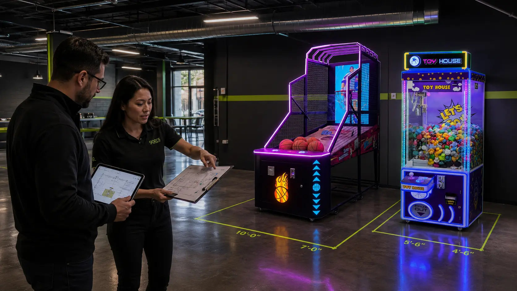 Game-room space planning